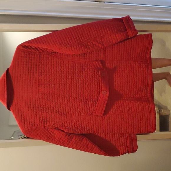 Ladies Red Quilted Coat Jacket Cherokee Medium - Picture 4 of 4